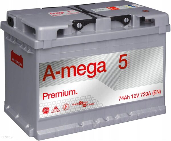 Amega Akumulator M5 74Ah 720A Amper Megatex