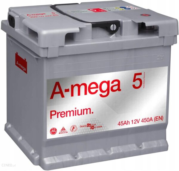 Amega Akumulator Premium 45Ah 450A Kielce Am5 45