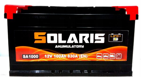 Amega Akumulator Solaris 100Ah 830A Model 100Ah 850A