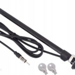 ANTENA TELESKOPOWA CHROMOWANA PRZEWÓD 80 CM