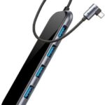 Baseus Kabel Usb Adapter Przejściówka Hub Usb Typ C na 4X Usb 3.0 / Usb Typ C Pd do Macbook / Pc Szary (Cahub-Ez0G) (Cah
