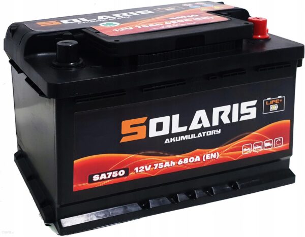 Centra Akumulator Solaris 75Ah 680A Sa 72 750