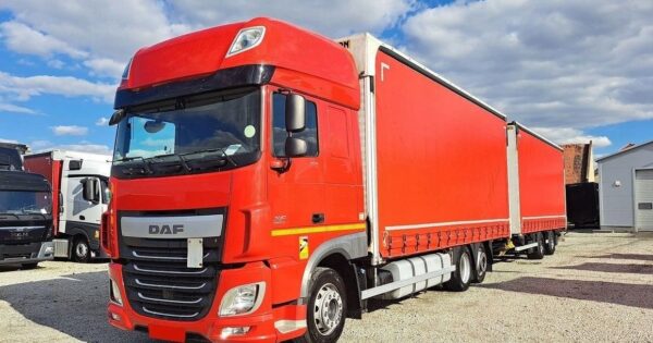 DAF XF 460 zestaw przestrzenny przejazdowy 2x7...