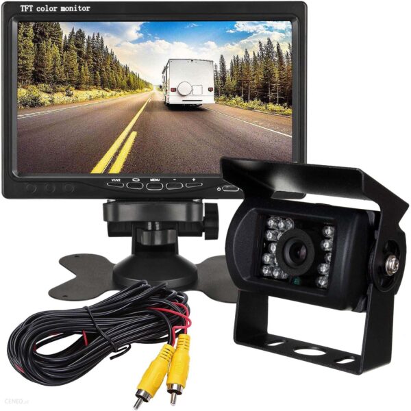 Dexxer Kamera Cofania Bus Tir Diody 18 Ir Monitor 7'' 10M