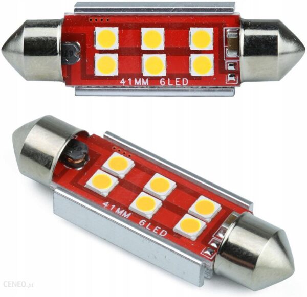 Interlook Żarówka Led Rurkowa C5W 42Mm Pomarańczowa Canbus C5W-6Smd-3030-42Mm-O