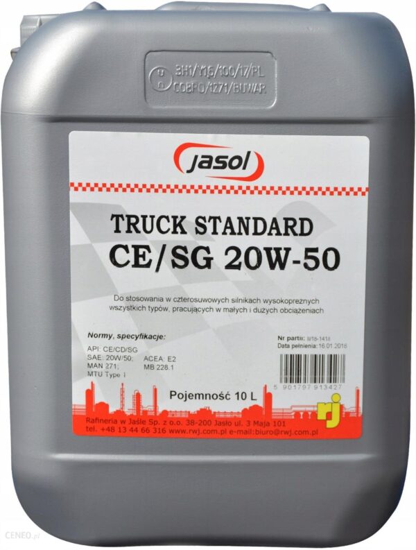 Jasol Truck Ce/Sg 20W50 10L