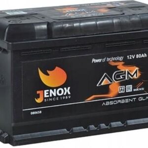 Jenox Akumulator Agm 12V 80Ah 800A R080658M