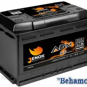 Jenox Akumulator Agm Start Stop 12V 80Ah 760A R080658S
