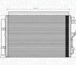 Magneti Marelli Chłodnica Klimatyzacji - Skraplacz 350203851000