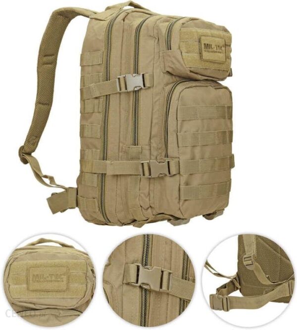 Mil Tec Assault 20l Coyote Beżowy