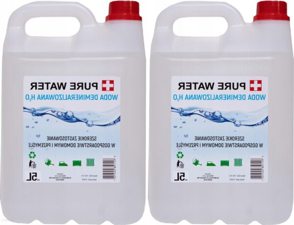 Pure Water Woda Destylowana Demineralizowana 10L 2x5L