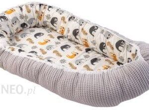 Ullenboom Cuddle Nest Waffle Pique Grey Sloth 55 X 95Cm