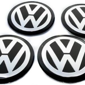 Volkswagen Vw Naklejki Emblematy Znaczki 64mm 4SZT Aluminiowe