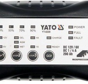 YATO YT-8300 elektroniczny 12/6v 1/4a 200ah