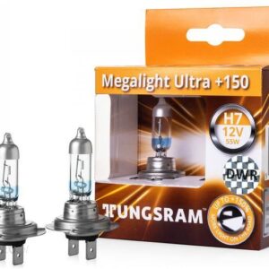 Żarówki halogenowe Tungsram Megalight Ultra +150% H7 12V 55W