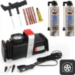 Zestaw Naprawczy Do Opon Kół Kompresor 12V 230V